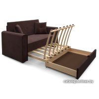 Диван Мебель-АРС Санта (велюр шоколадный НВ-178 16)