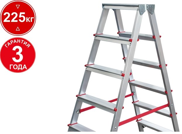 

Лестница-стремянка Новая высота NV3120 (2x7 ступеней)