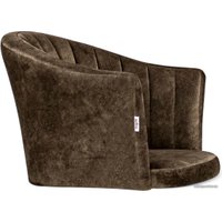 Стул Sheffilton SHT-ST42-1/S95-1 (кофейный трюфель/черный муар/золото)