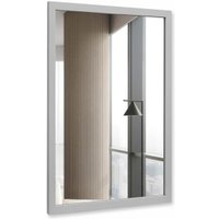 Зеркало Алмаз-Люкс MF-1 8060 Kaolin 80х60 см (в раме МДФ/каолин)