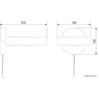 Бра Евросвет Klark 70056/1 (кофе)