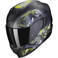 Мотошлем Scorpion Exo Exo-520 Evo Air Melrose (р. XS, черный матовый/желтый)