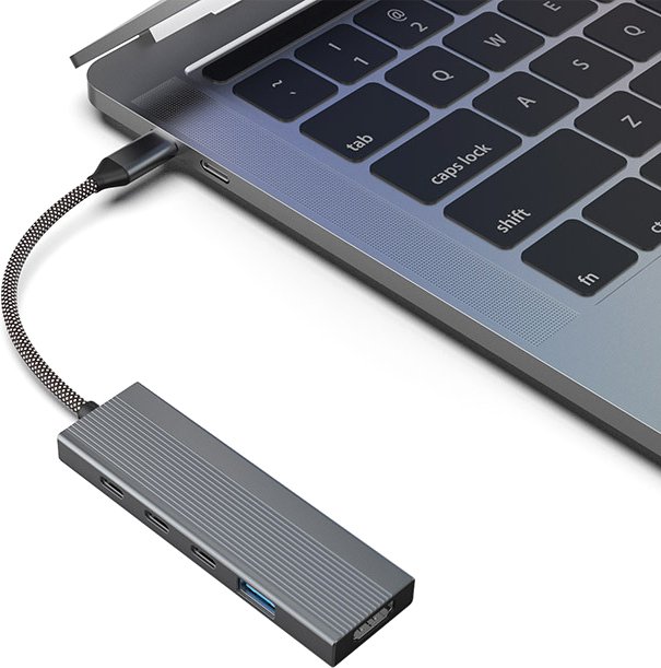 

Док-станция Lalaunicky FX-2303 Type-C 5in1 (3 USB-C/1USB-A)