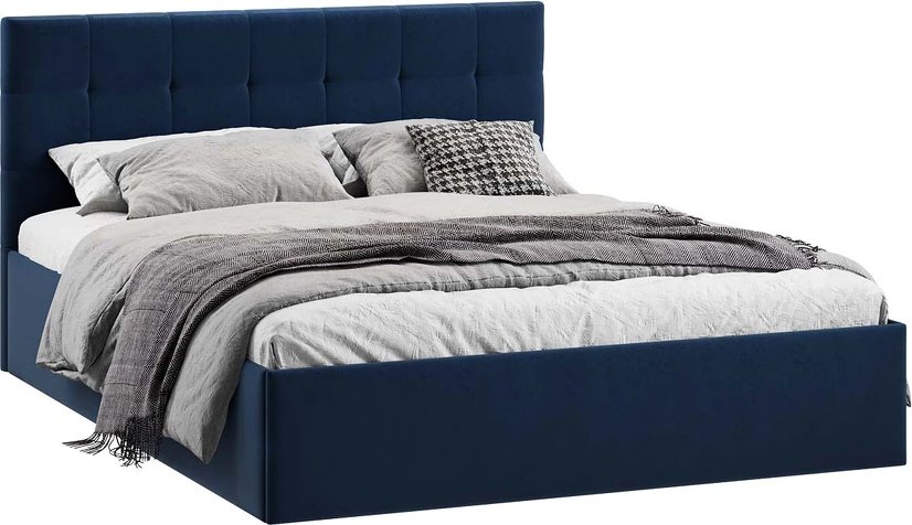 

Кровать Трия Джоли Универсальная Тип 1 160x200 (микровелюр Wellmart Blue)