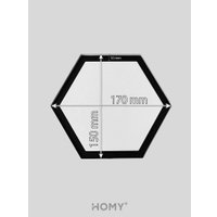 Вентиляционная решетка HOMY AIR гексагон AH100WS 17x15 (белая)