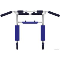 Турник с брусьями Central Sport Турник 4 в 1 (белый/синий)