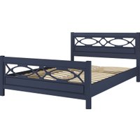 Кровать Bravo Мебель Лоренса 160х200 (темный лазурный)