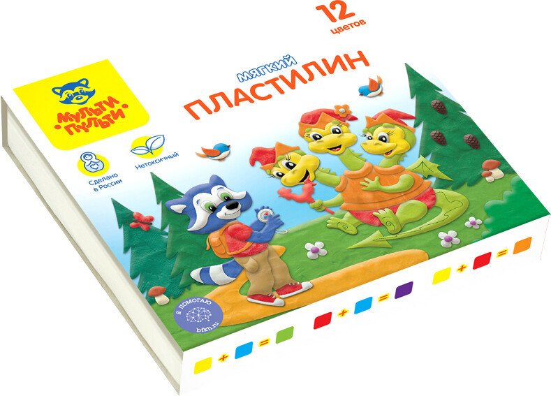 

Пластилин Мульти-пульти Енот в сказке МП_41710 (12цв)