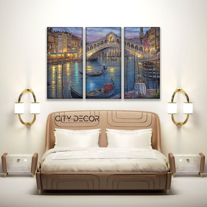 

Модульная картина Citydecor Море/Водопады 7.67 75x117 см