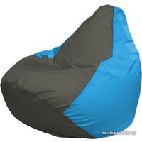 Кресло-мешок Flagman Груша Макси Г2.1-359 (голубой/серый темный)