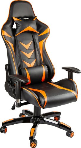 Игровое (геймерское) кресло Calviano Mustang (черный/оранжевый)