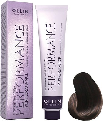 Крем-краска для волос Ollin Professional Performance 5/00 светлый шатен глубокий