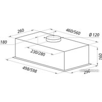 Кухонная вытяжка MAUNFELD Crosby Light C 60 (нержавеющая сталь)