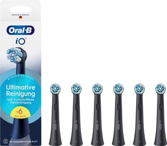 Сменная насадка Oral-B iO Ultimative Reinigung CBF-6 (6 шт, черный)