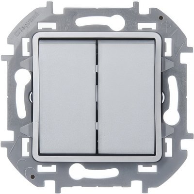 

Выключатель Legrand Inspiria 673657 (серый)