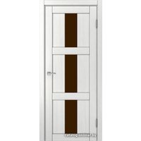 Межкомнатная дверь MDF-Techno Dominika 308 80x200 (ясень белый, лакобель коричневый)