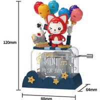 Конструктор Jaki Музыкальная шкатулка с лисенком JK6506