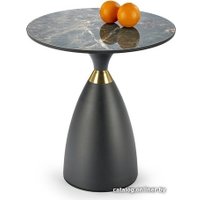 Журнальный столик Halmar Morena (зеленый мрамор/черный/золотой)