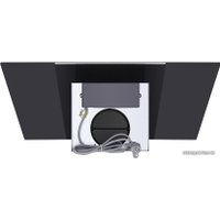 Кухонная вытяжка MAUNFELD Gloria 90 (нержавеющая сталь/черное стекло)