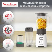 Стационарный блендер Moulinex LM16L110 (белый)