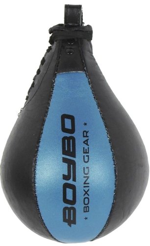 Груша BoyBo BPP101 р.3, кожа (черный/голубой)