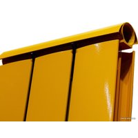 Дизайн-радиатор Silver S 1800 (4 секции, желтый глянец)