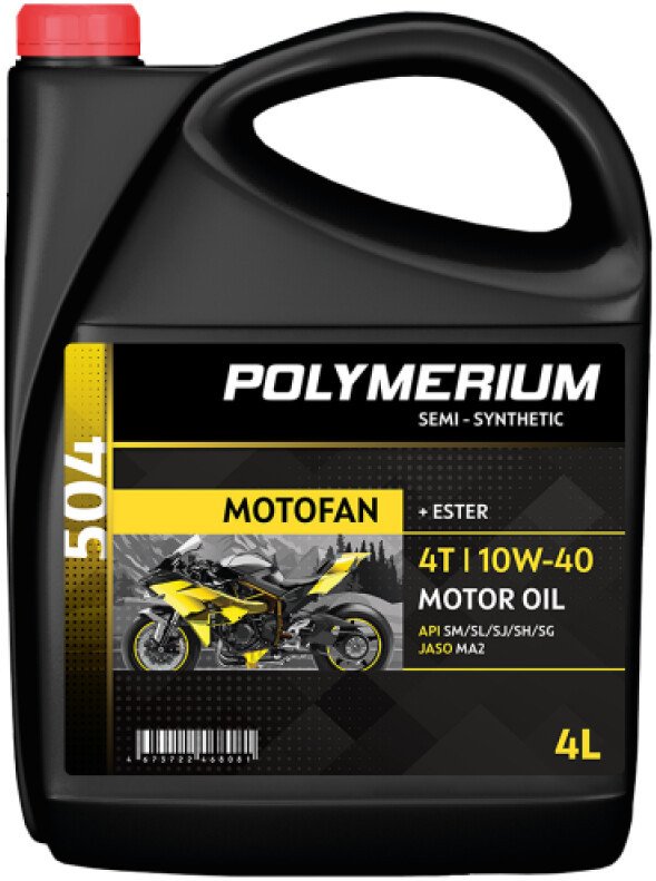 Моторное масло Polymerium Motofan 504 10W-40 4T 208л