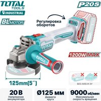 Угловая шлифмашина Total TAGLI27153 (без АКБ) в Витебске