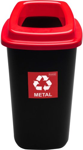 Мусорное ведро Plafor Sort Bin 680-04 (черный/красный)