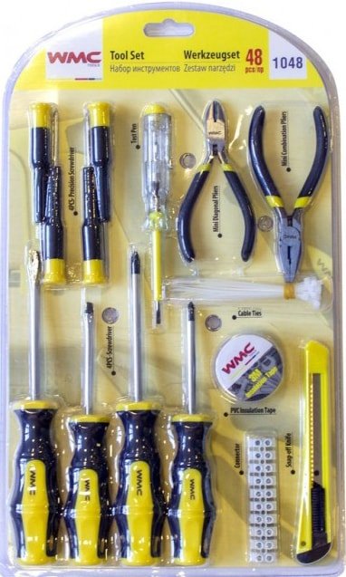 

Набор домашнего мастера WMC Tools 1048 (48 предметов)