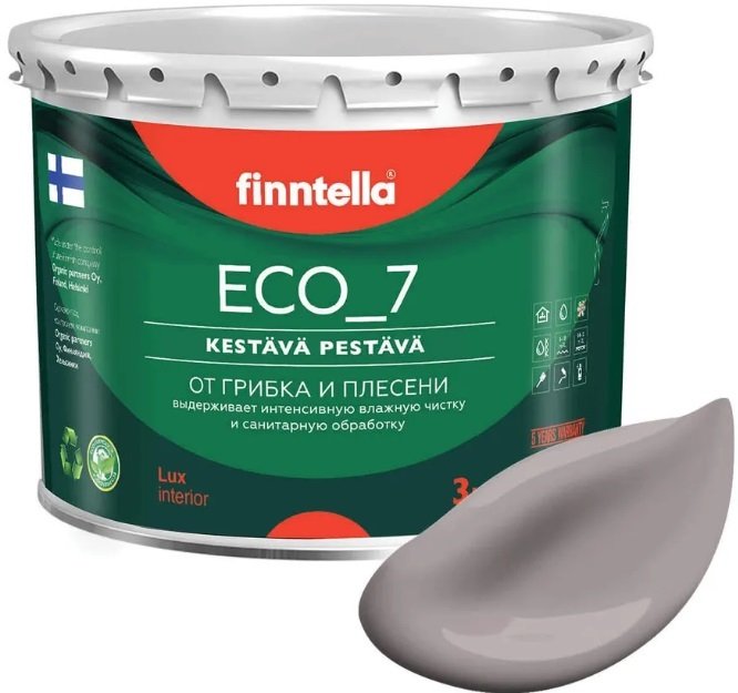 

Краска Finntella Eco 7 Violetti Usva F-09-2-3-FL106 2.7 л (серо-лиловый)
