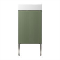  Wellsee Тумба под умывальник 3 в 1 WC Area 221805003 (тумба/матовый зеленый, раковина/глянцевый белый, ножки/нержавеющая сталь) в Бресте