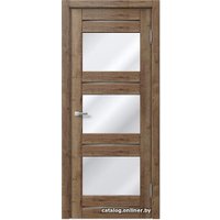 Межкомнатная дверь MDF-Techno Dominika 300 50x200 (дуб галифакс табак/лакобель/лакомат белый)