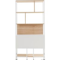 Офисный стол Involux 100H2724 (дуб сонома/белый/металл белый RAL 9003)