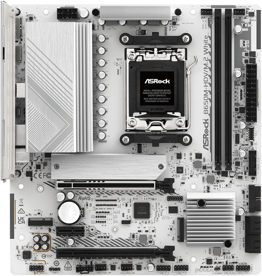 Материнская плата ASRock B650M-HDV/M.2 White