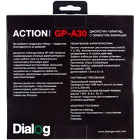 Геймпад Dialog GP-A30 (черный/желтый)