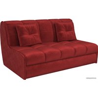 Диван Мебель-АРС Аккордеон Барон №2 (бархат, красный star velvet 3 dark red)