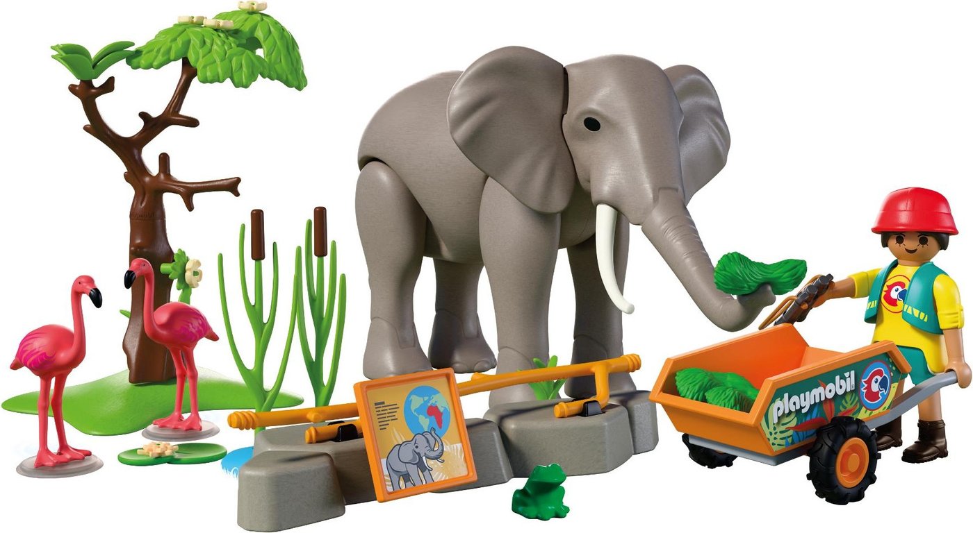 Конструктор Playmobil PM72068 Klocki Слон со смотрителем