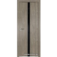 Межкомнатная дверь ProfilDoors 2.04XN L 60x200 (каштан темный, стекло lacobel черный лак)