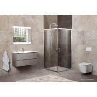 Душевой уголок BelBagno UNIQUE-A-2-75/90-C-Cr (прозрачное стекло)