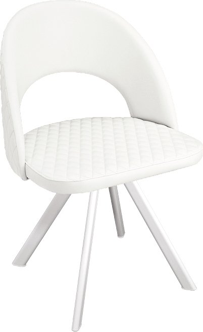 

Стул Трия Гэтсби К2 (белый матовый/кож.зам Polo White)