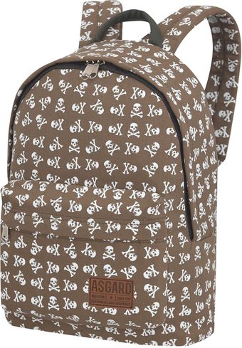 Городской рюкзак Asgard Р-5137Х (Череп Мелкий хаки-белый)