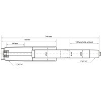 Газлифт Brabix A-100 346 d50 532004 (хром)