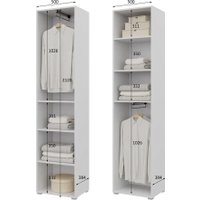 Шкаф распашной Горизонт Бонн 500 (белый)