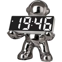 Настольные часы Merry Bear Home Decor Мальчик Асторнавт Серебро 50005602