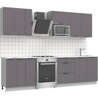 Готовая кухня Arvento АНТА-плюс 2.2м (графит)