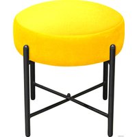 Пуфик Sheffilton SHT-B4 (желтый/черный муар)