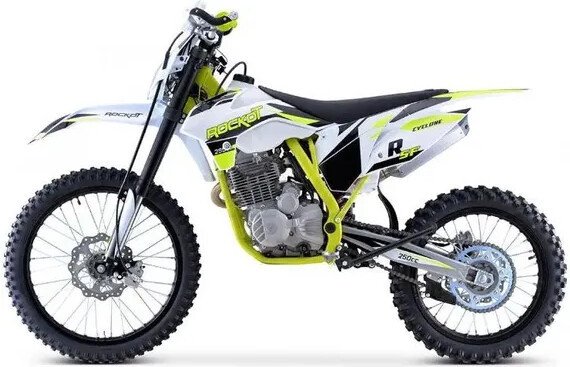 Мотоцикл Rockot R5F Raptor 2.0 (белый/зеленый)