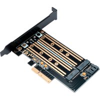 Адаптер для подключения M.2 накопителей Gembird MF-PCIE-NVME-SATA