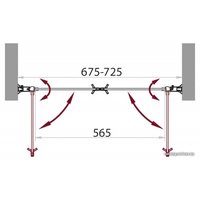 Душевая дверь BelBagno Sela-B-2-70-P-Cr (текстурное стекло)